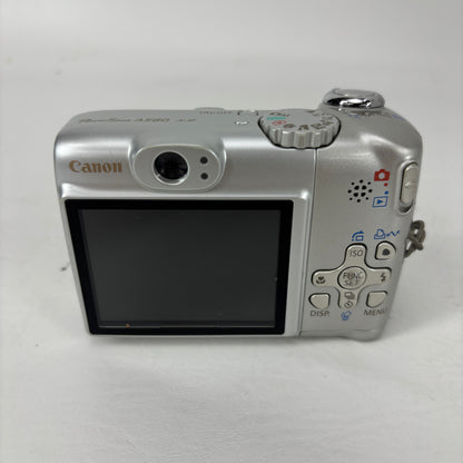 Canon PoweShot A580 AiAF 8.0MP Compact Digital Camera Silver
