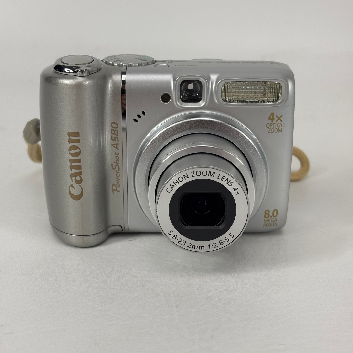 Canon PoweShot A580 AiAF 8.0MP Compact Digital Camera Silver