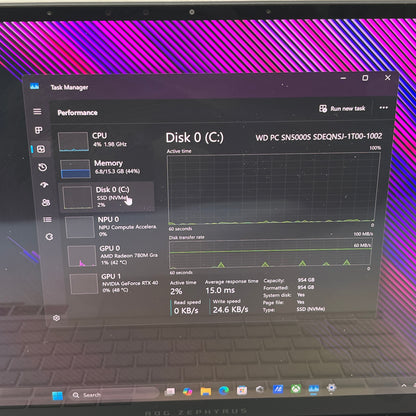 Asus ROG Zephyrus G14 GA403UV 14" Ryzen 9 8945HS 4.0GHz 16GB RAM 1TB SSD 
