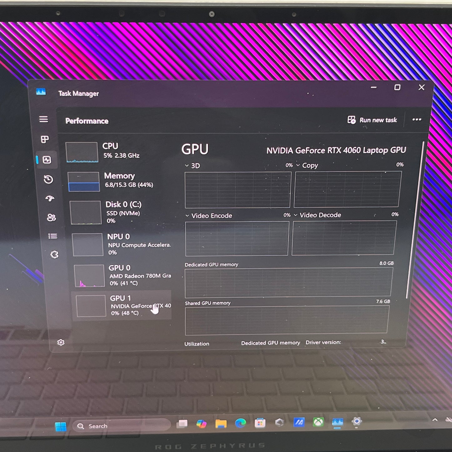 Asus ROG Zephyrus G14 GA403UV 14" Ryzen 9 8945HS 4.0GHz 16GB RAM 1TB SSD 