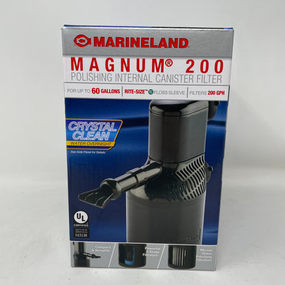 New Marineland  Magnum 200 Polishing Interal Canister Filter P5142034