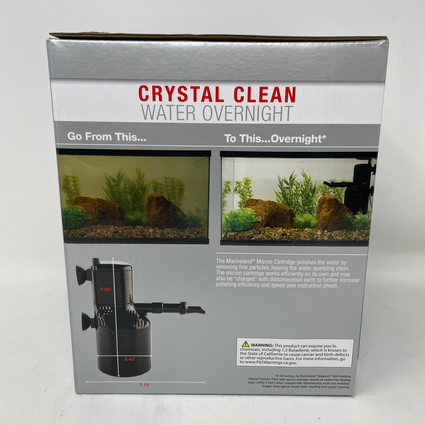 New Marineland  Magnum 200 Polishing Interal Canister Filter P5142034