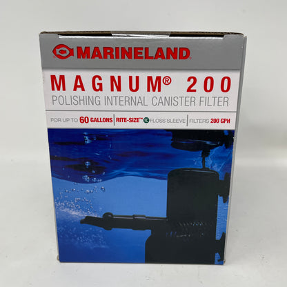 New Marineland  Magnum 200 Polishing Interal Canister Filter P5142034