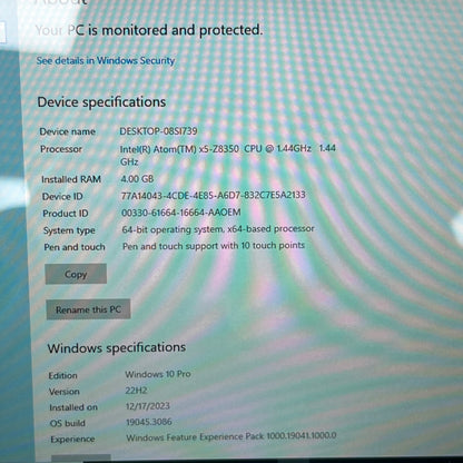 HP x2 210 G2 X2 210 G2 PC x5-Z8350 1.44Ghz 4GB RAM 64GB eMMC