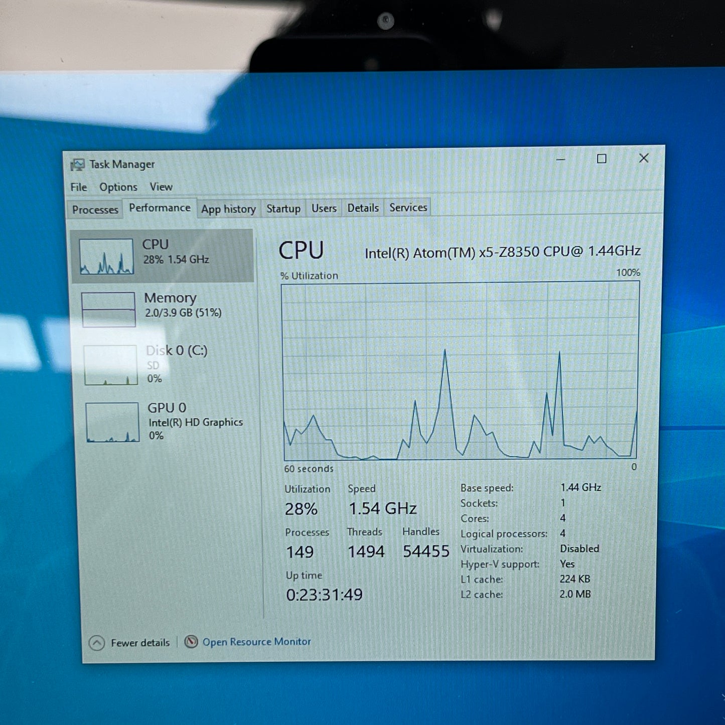 HP x2 210 G2 X2 210 G2 PC x5-Z8350 1.44Ghz 4GB RAM 64GB eMMC