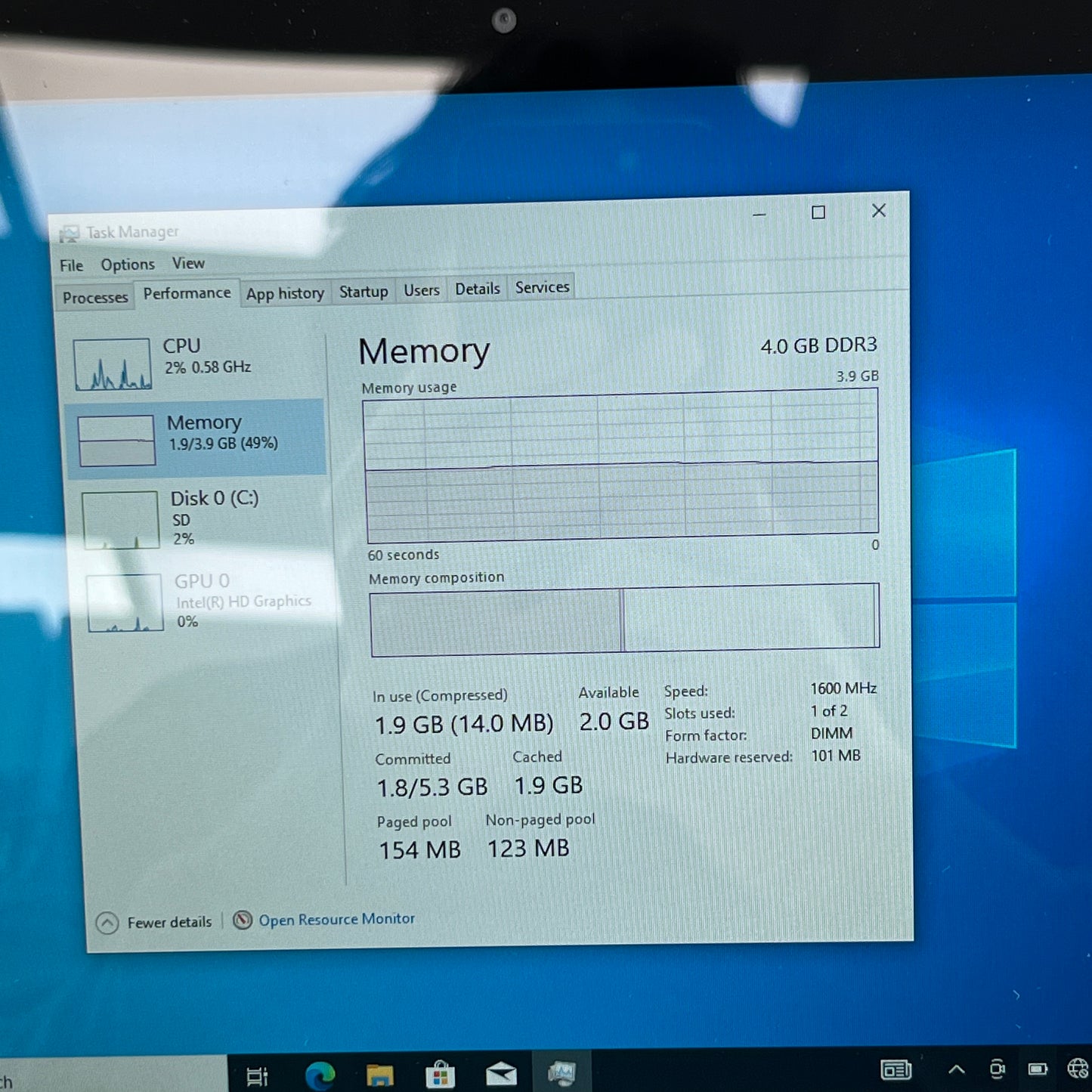 HP x2 210 G2 X2 210 G2 PC x5-Z8350 1.44Ghz 4GB RAM 64GB eMMC