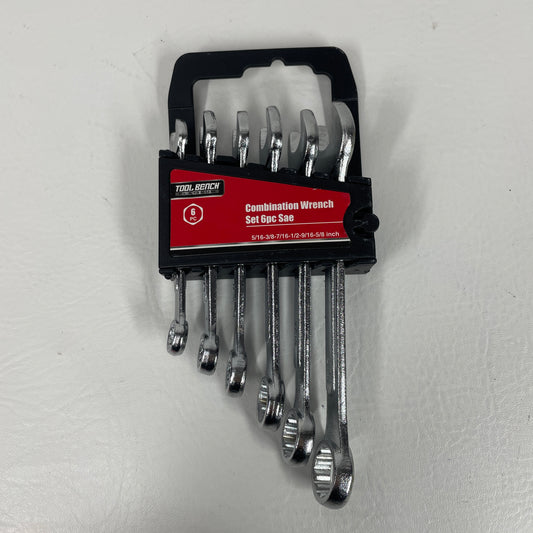New Tool Bench  Platinum 6-Piece Combination Wrench Set SAE