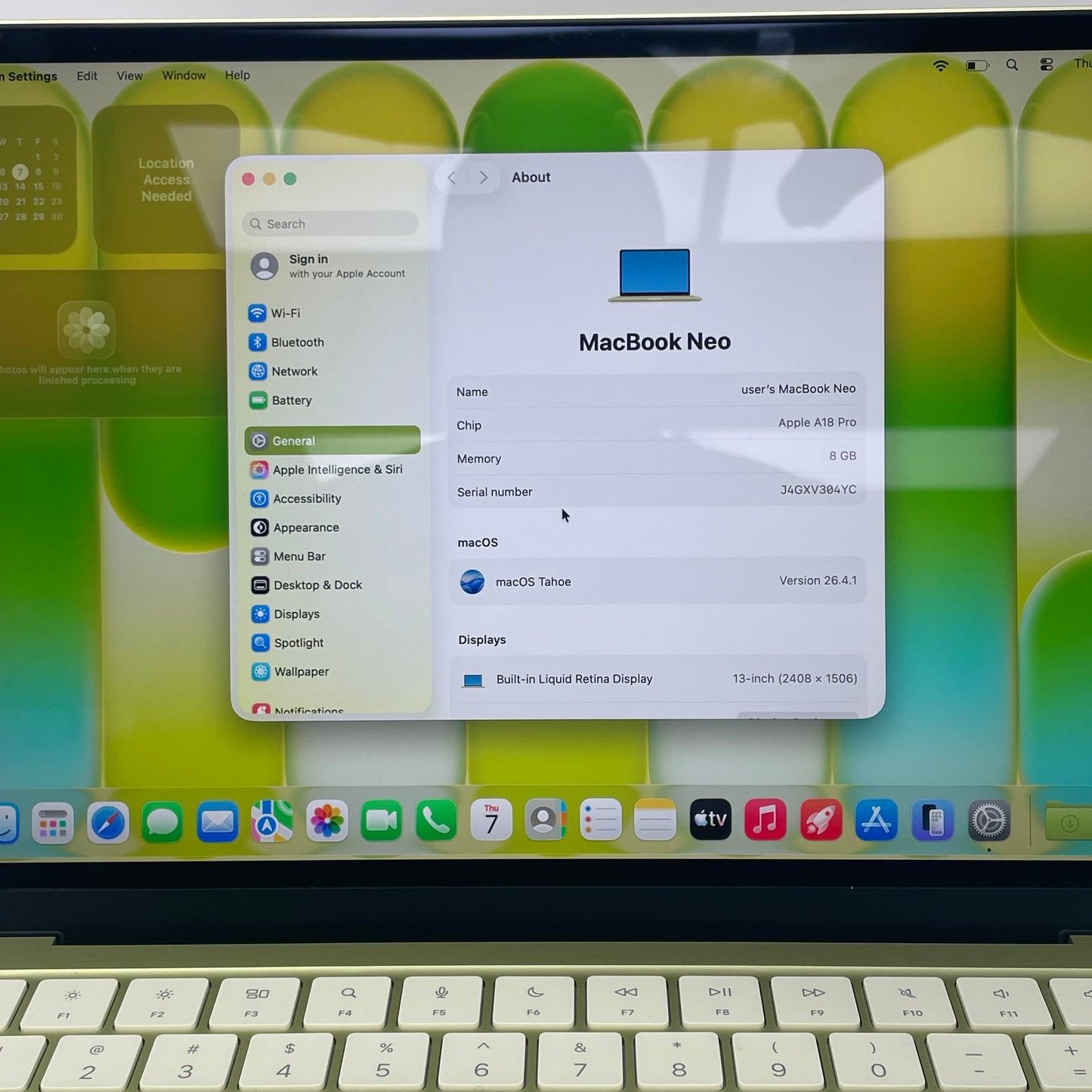 2026 Apple MacBook Neo 13" A18 Pro 5C GPU 4.0GHz 8GB RAM 256GB SSD A3404