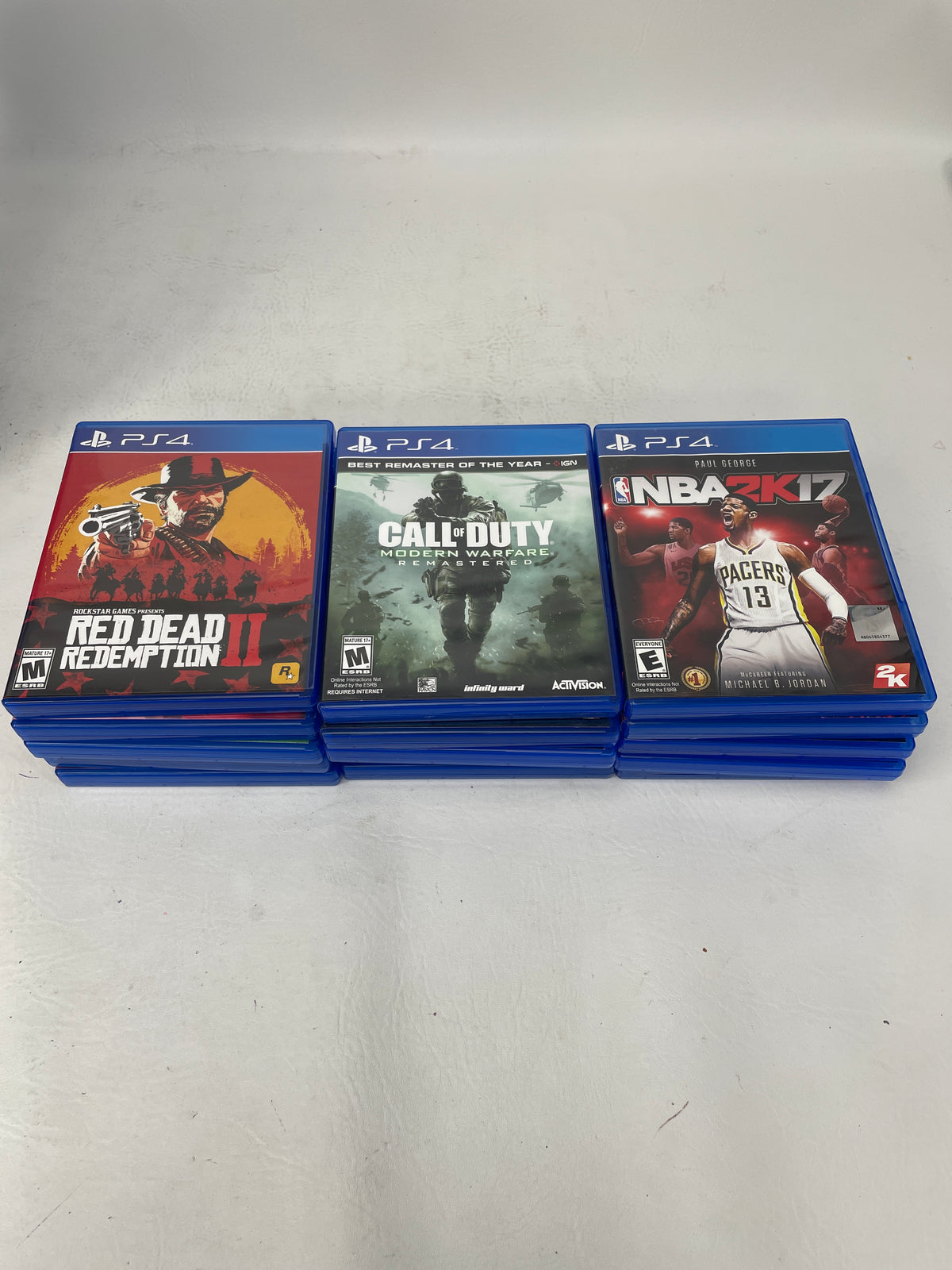 Lot of 15 Sony PlayStation 4 PS4 Games GTA V Spider-Man Call of Duty NBA