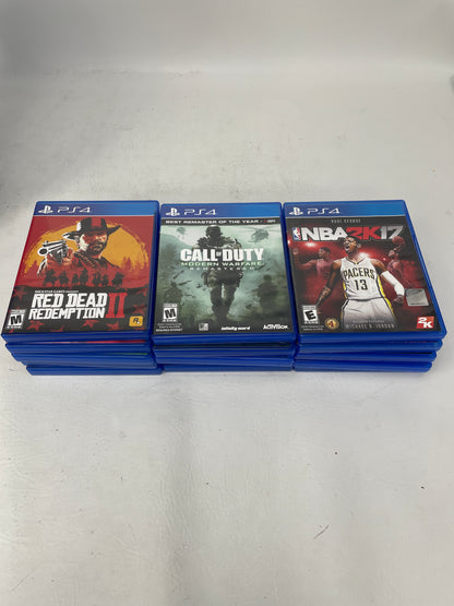 Lot of 15 Sony PlayStation 4 PS4 Games GTA V Spider-Man Call of Duty NBA