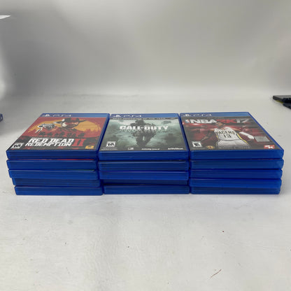 Lot of 15 Sony PlayStation 4 PS4 Games GTA V Spider-Man Call of Duty NBA