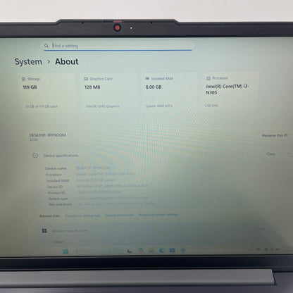 Lenovo IdeaPad Slim 3 15IAN8 15.6" i3-N305 1.8GHz 8GB RAM 128GB SSD
