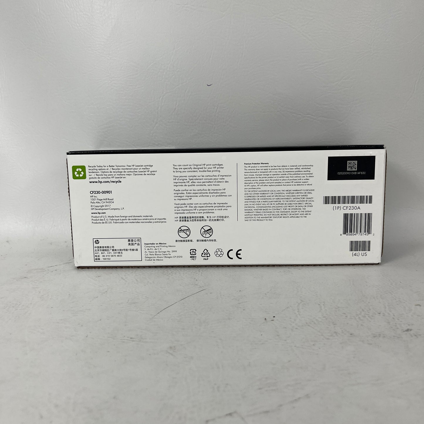 New HP 30A Black Original LaserJet Toner Cartridge CF230A