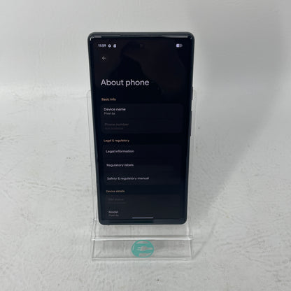 Google Pixel 6a 128GB Charcoal Verizon Smartphone 6.1" Display 5G