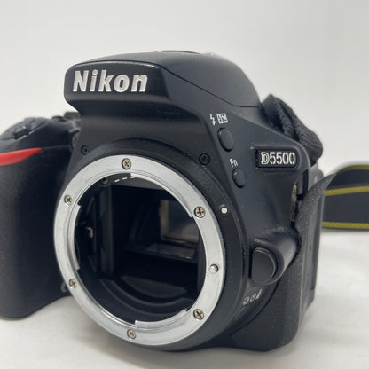 Nikon D5500 24.2MP Digital SLR Camera Body Black