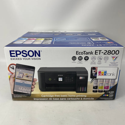 Epson EcoTank ET-2800 All-in-One Inkjet Printer Black Wireless Wi-Fi USB