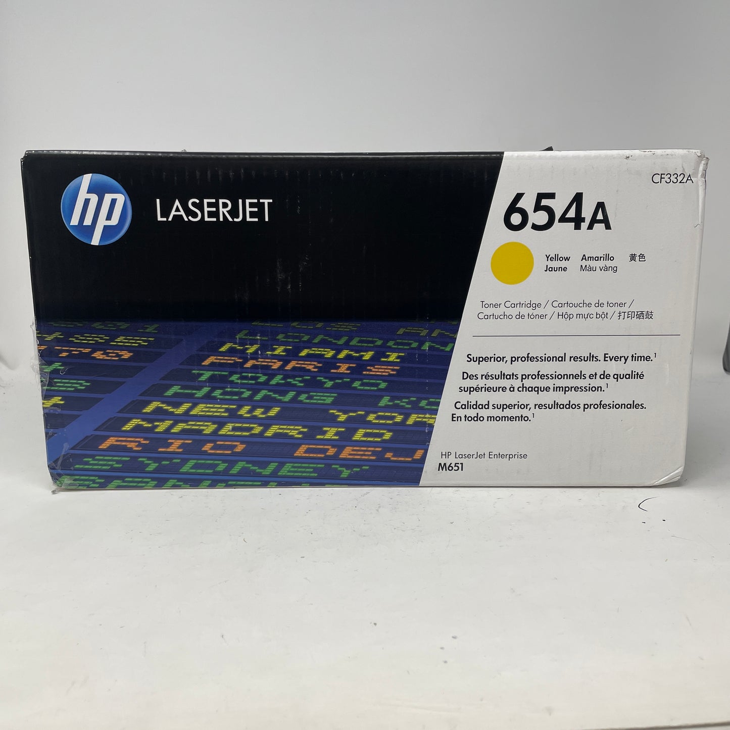 New HP LaserJet 654A Yellow Toner Cartridge CF332A