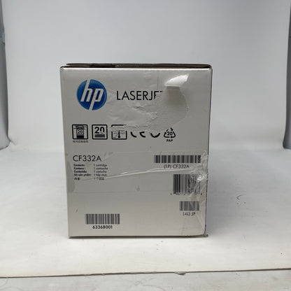 New HP LaserJet 654A Yellow Toner Cartridge CF332A