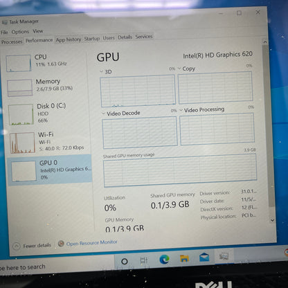 Dell Inspiron 98M8E83 15.6" i7-7500U 2.7GHz 8GB RAM 1TB HDD