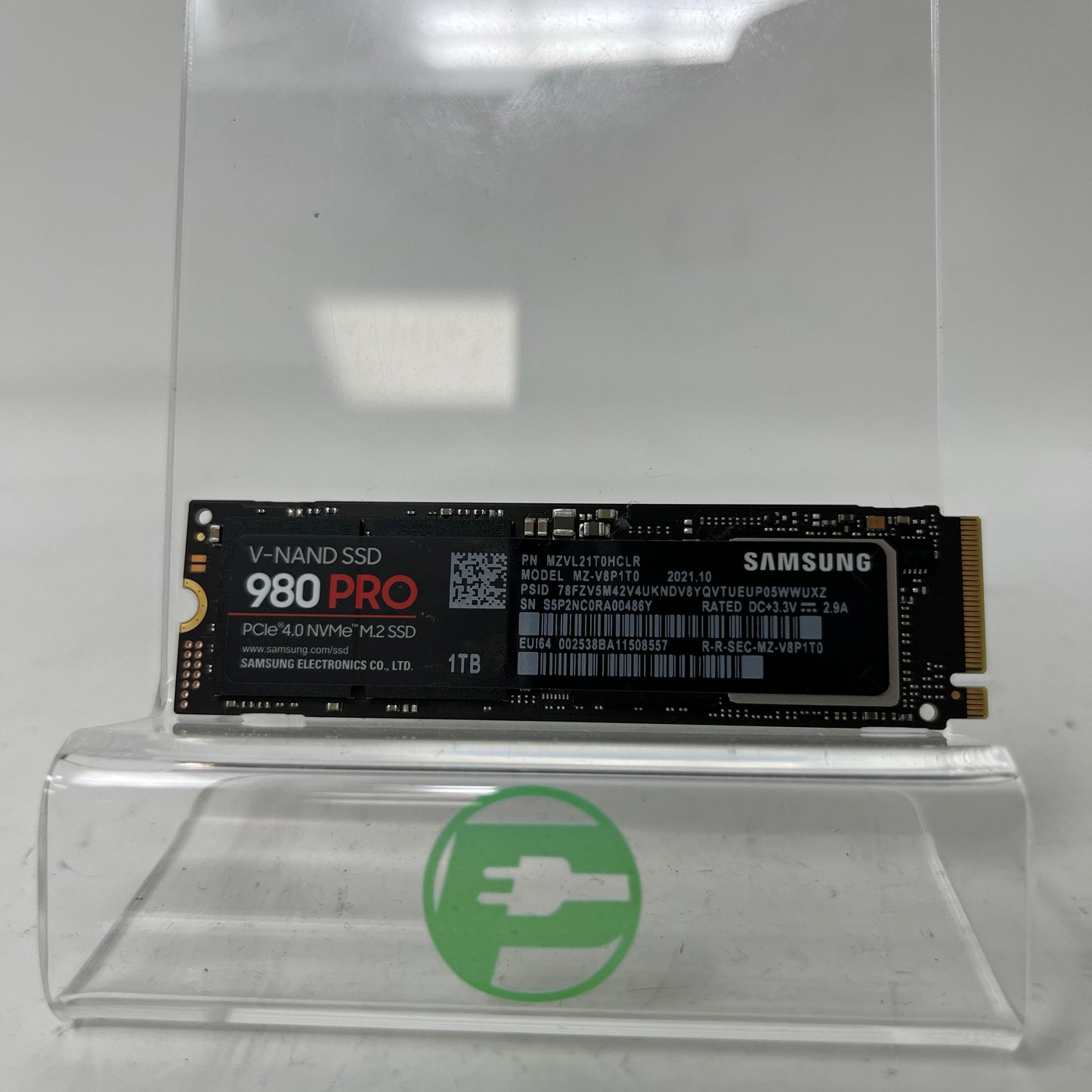 Samsung 2280mm V-Nand 980 Pro 1TB M.2 NVMe Gen 4.0 x 4 SSD MZ-V8P1T0