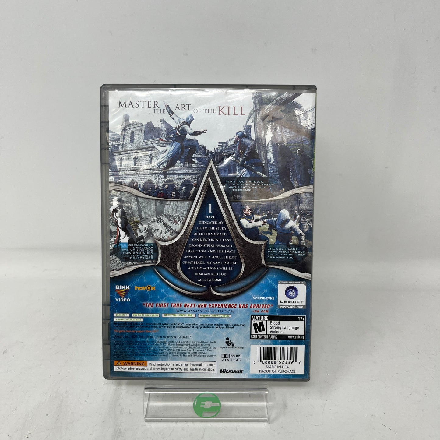 Assassin's Creed (Microsoft Xbox 360, 2007)