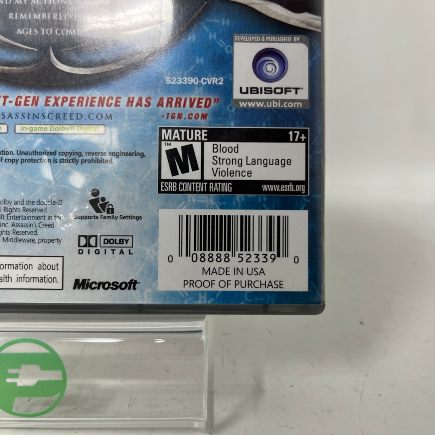 Assassin's Creed (Microsoft Xbox 360, 2007)