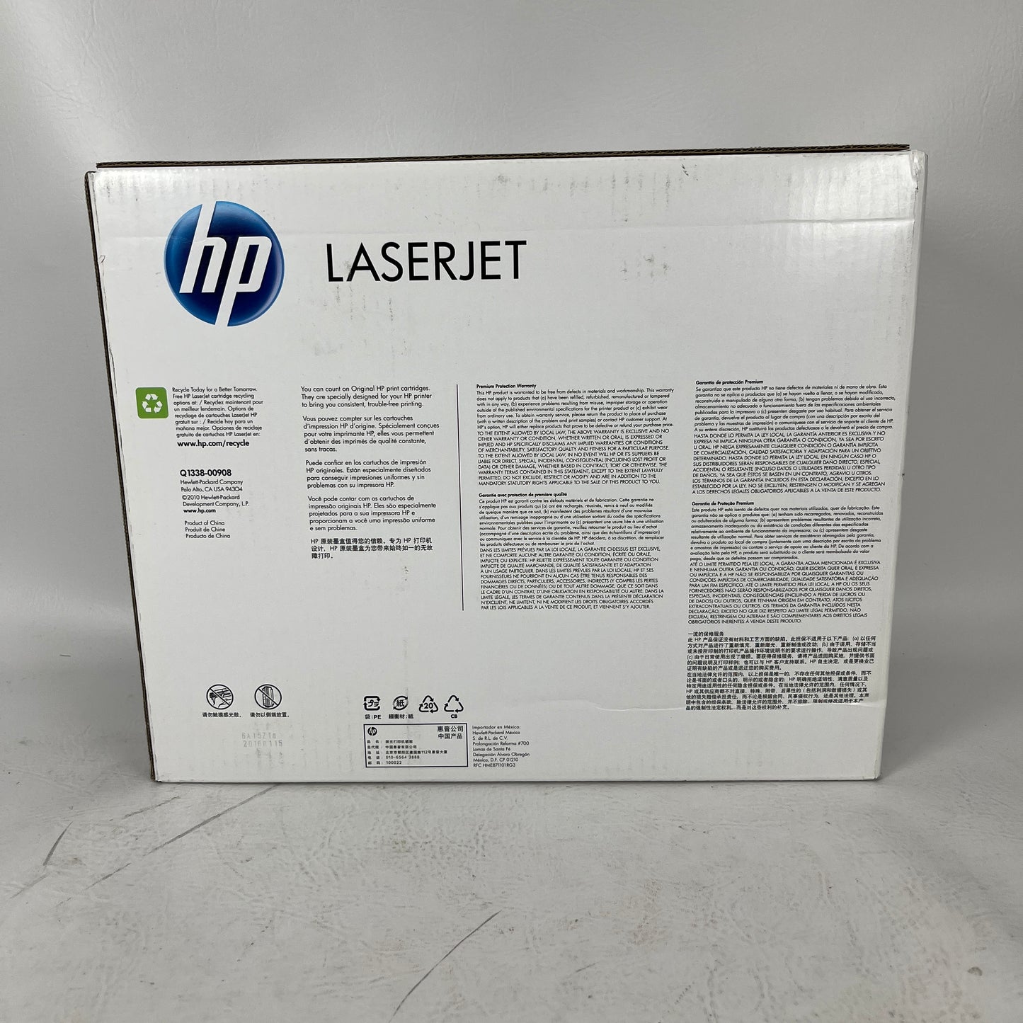 New HP 38A Black Original LaserJet Toner Cartridge Q1338A