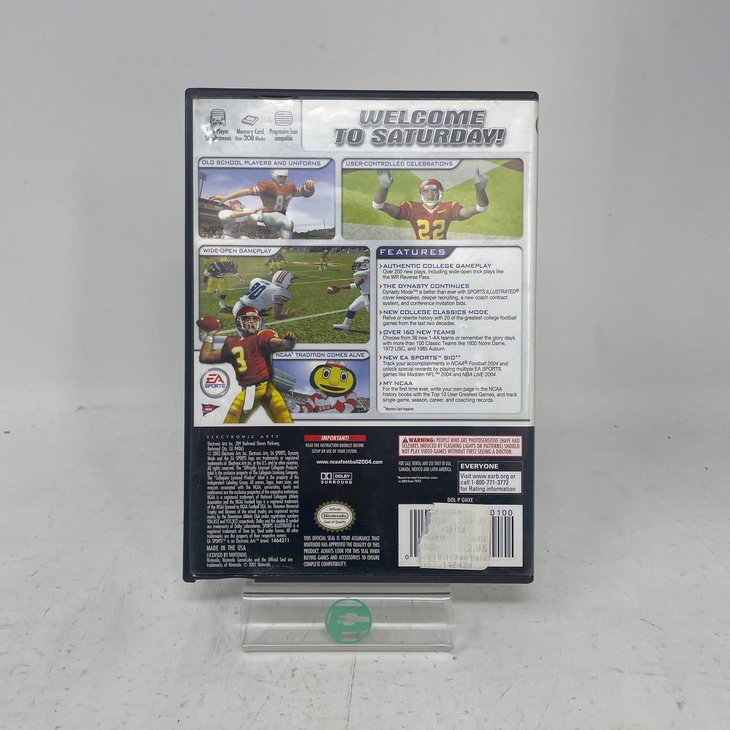 NCAA FOOTBALL 2004 (Nintendo GameCube, 2003)