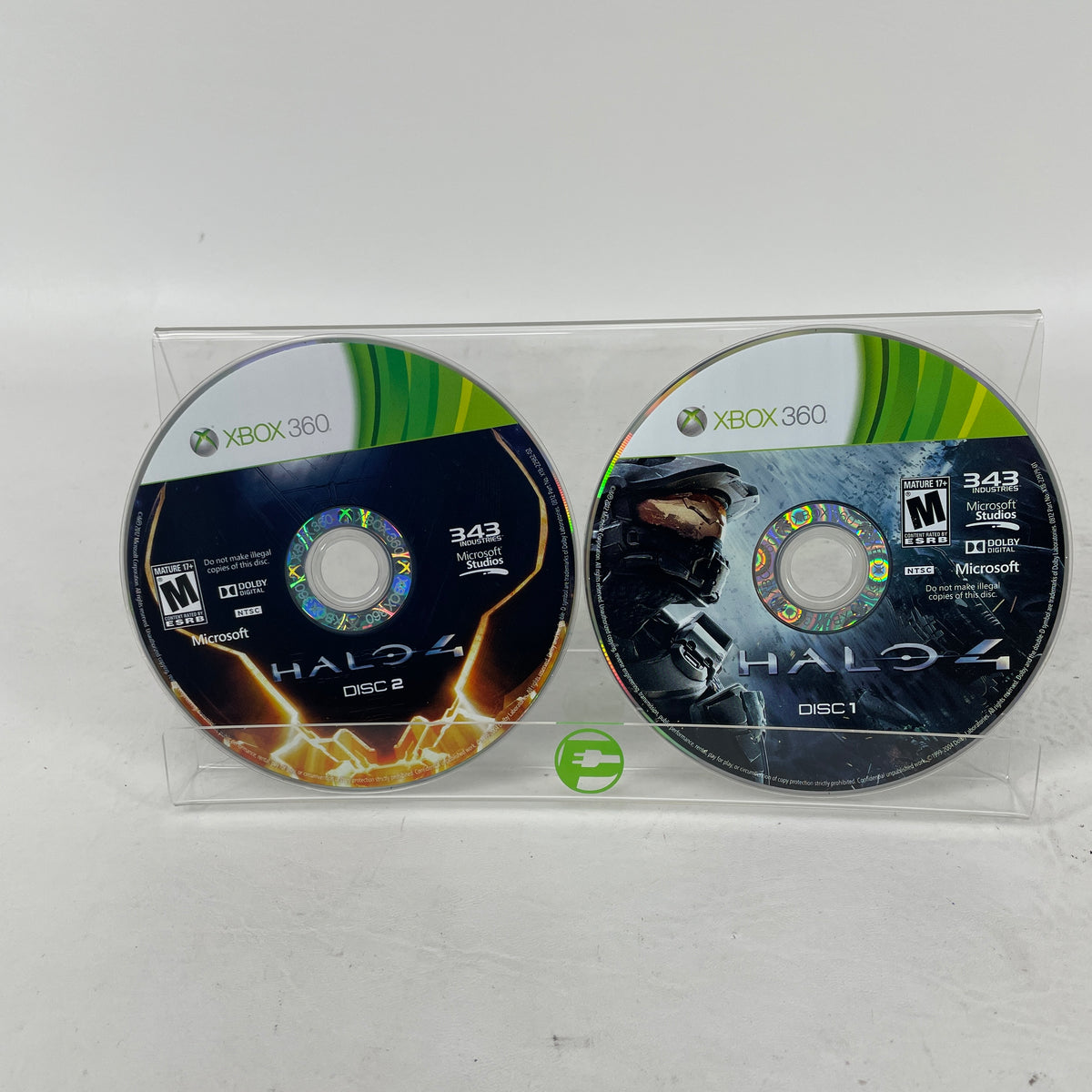 Lot of 2 Microsoft Xbox 360 Games Halo 4 Disc 1 & 2 & BioShock Infinite