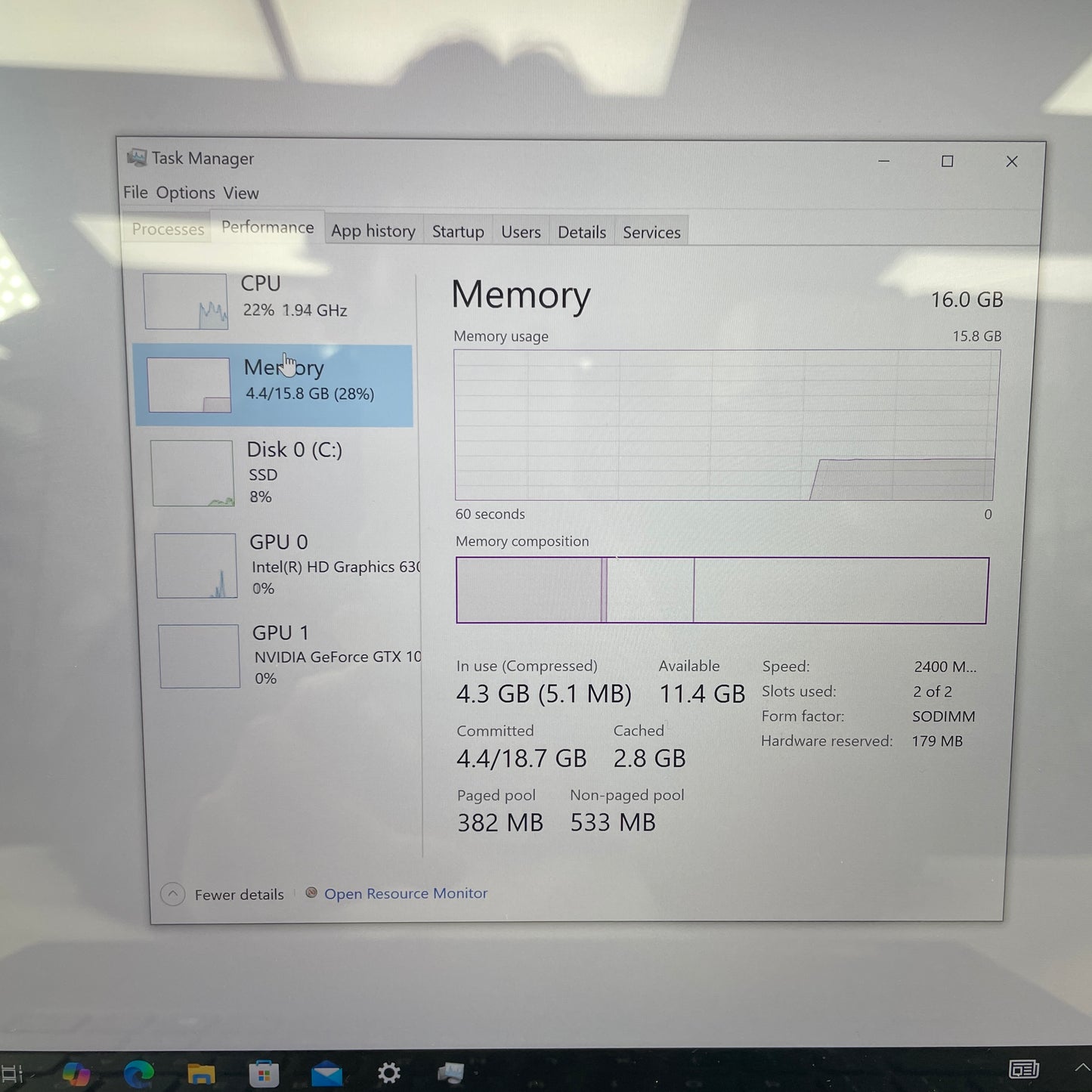 Dell XPS 9560 15.6" i7-7700HQ 2.8GHz 16GB RAM 1TB SSD GeForce GTX 1050