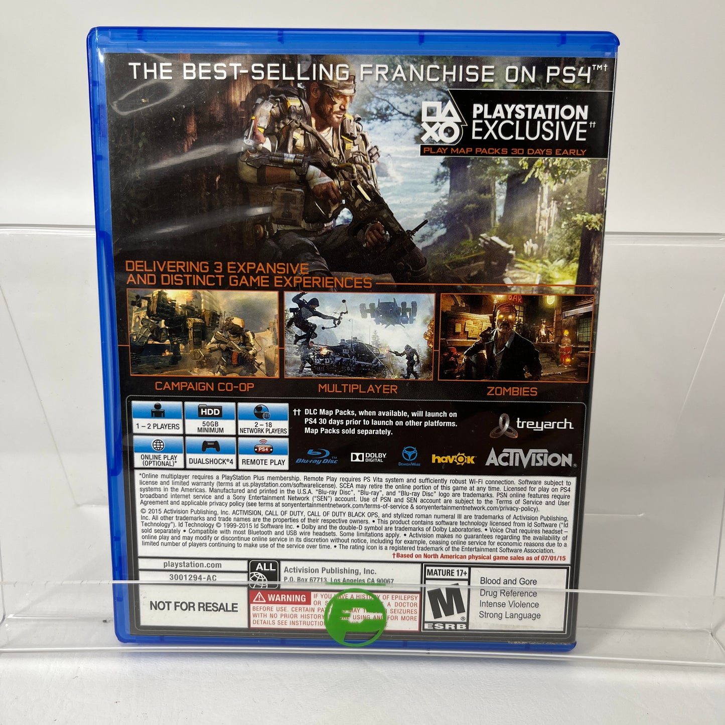 Call of Duty Black Ops III (Sony PlayStation 4 PS4, 2015)