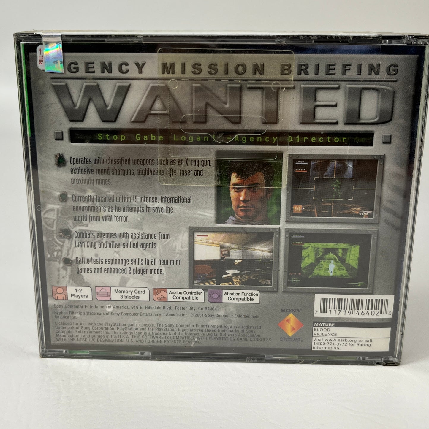 New Syphon Filter 3 (Sony PlayStation 1 PS1, 2001)