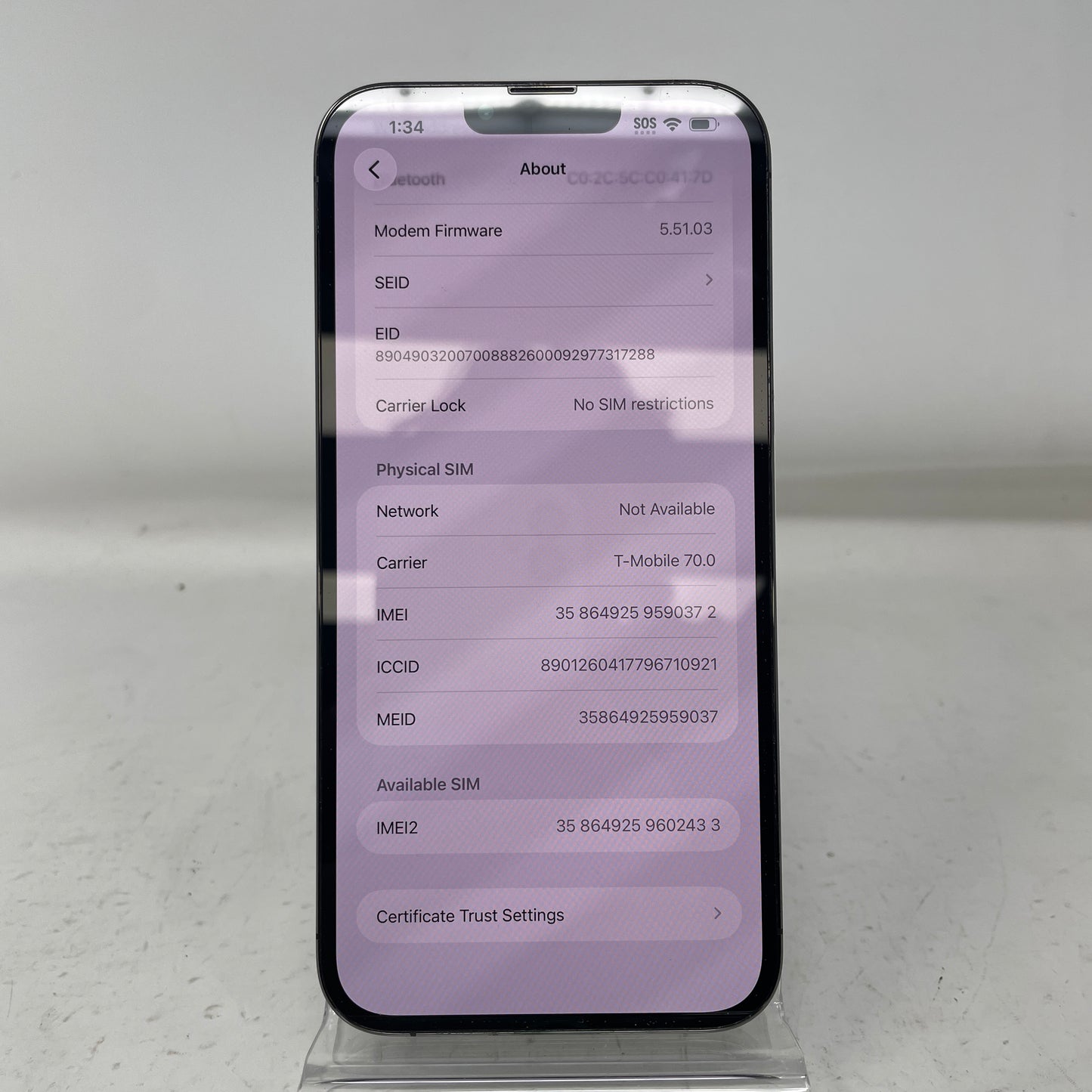 Factory Unlocked Apple iPhone 13 Pro Max 256GB Graphite MLEJ3LL/A