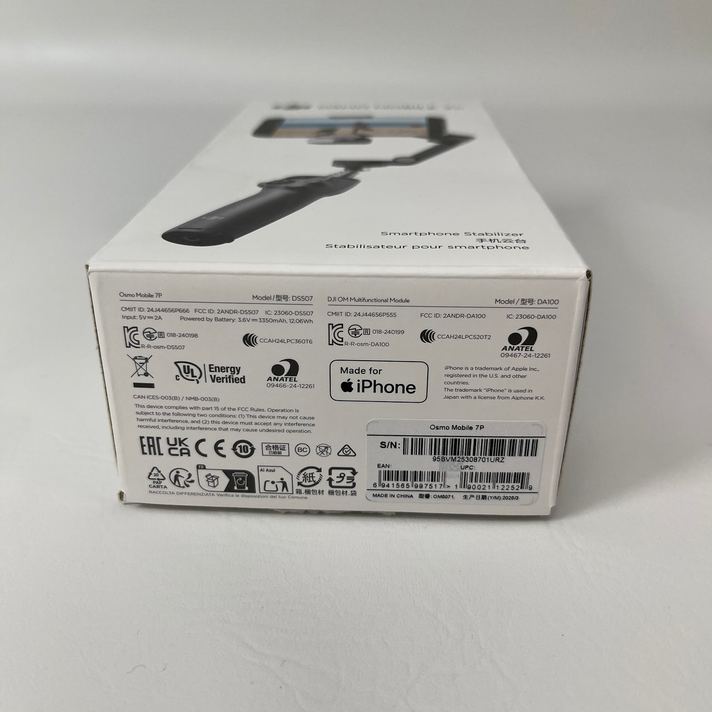 New DJI Osmo Mobile 7P  Intelligent Tracking Phone Gimbal CP.OS.00000401.02