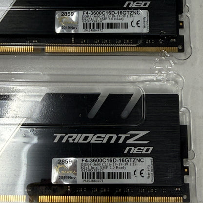 G.Skill Trident Z Neo Series 16GB (2x8GB) RAM DDR4 3600MHz F4-3600C16D-16GTZNC