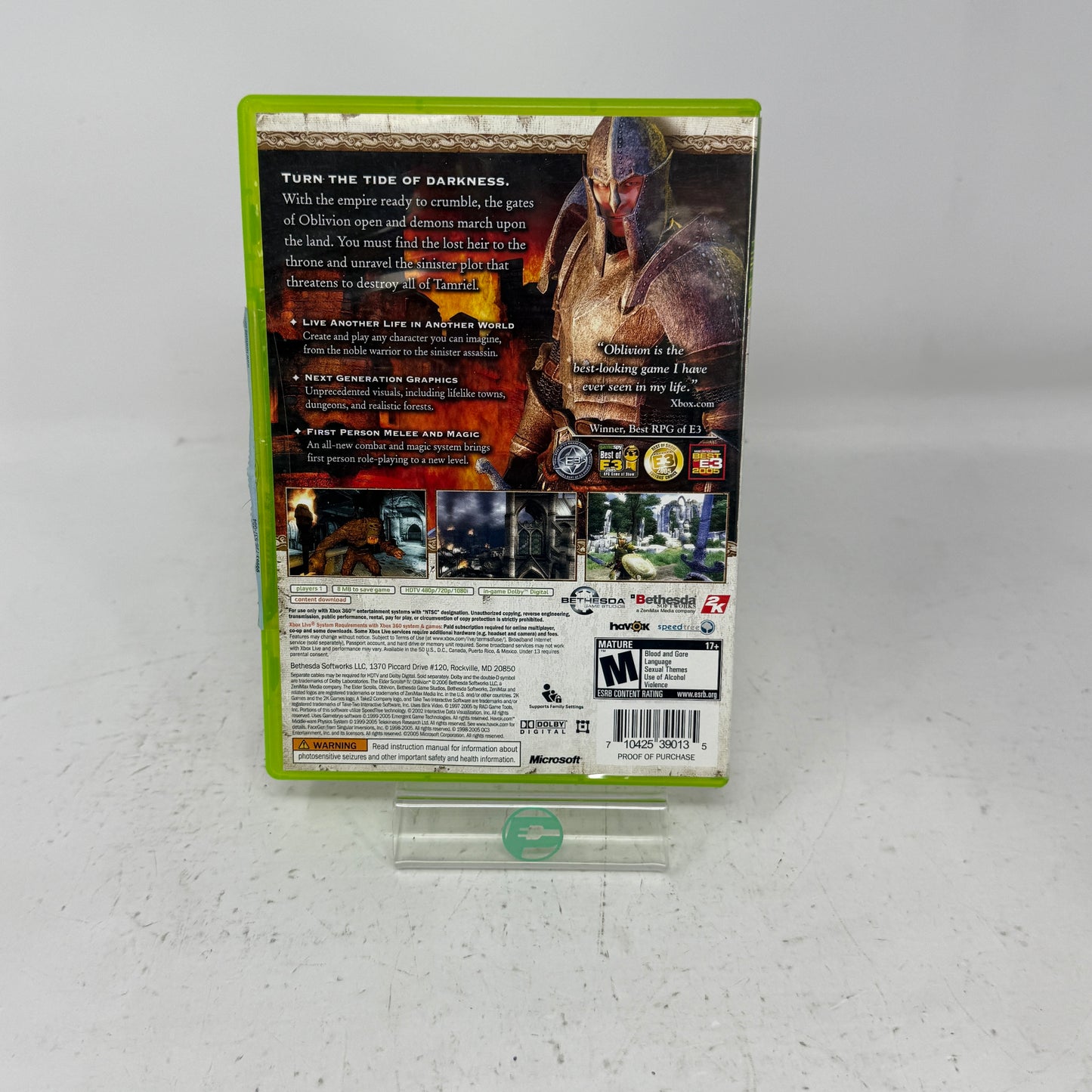 Elder Scrolls IV Oblivion [Platinum Hits] (Microsoft Xbox 360, 2006)