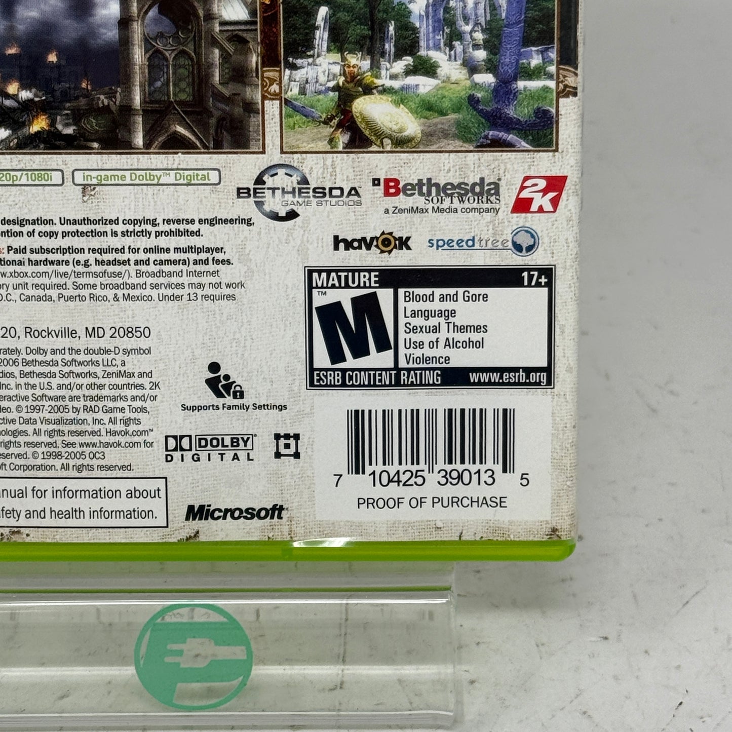 Elder Scrolls IV Oblivion [Platinum Hits] (Microsoft Xbox 360, 2006)