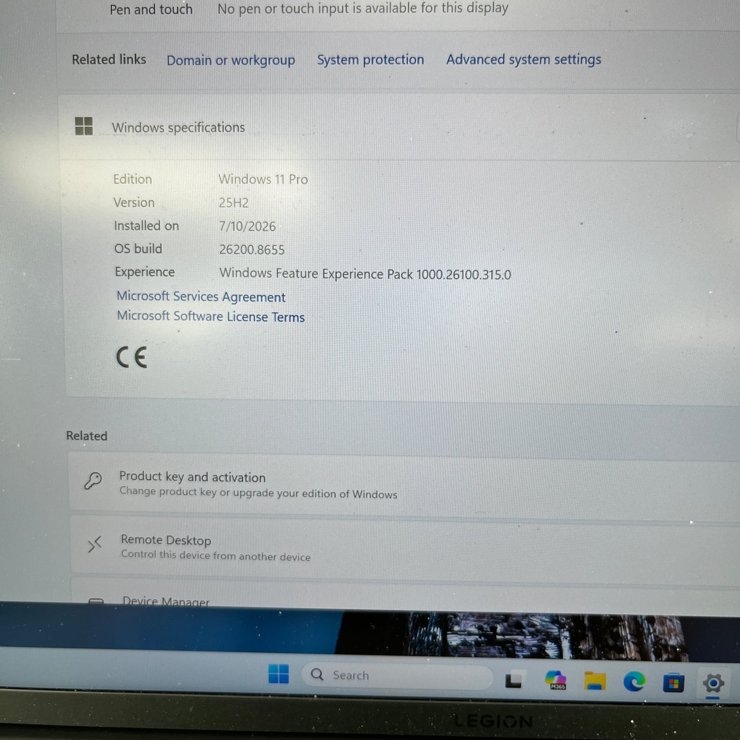 Lenovo Legion Slim 7 Gen 7 SHMD2K0 16" Ryzen 9 6900HX 3.3GHz 16GB RAM 1TB SSD 