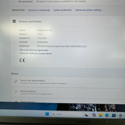 Lenovo Legion Slim 7 Gen 7 SHMD2K0 16" Ryzen 9 6900HX 3.3GHz 16GB RAM 1TB SSD 
