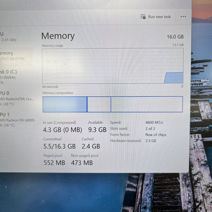 Lenovo Legion Slim 7 Gen 7 SHMD2K0 16" Ryzen 9 6900HX 3.3GHz 16GB RAM 1TB SSD 