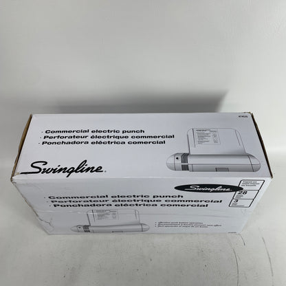 New Swingline 74535 Commercial Electric 3 Hole Punch Heavy Duty 28 Sheet