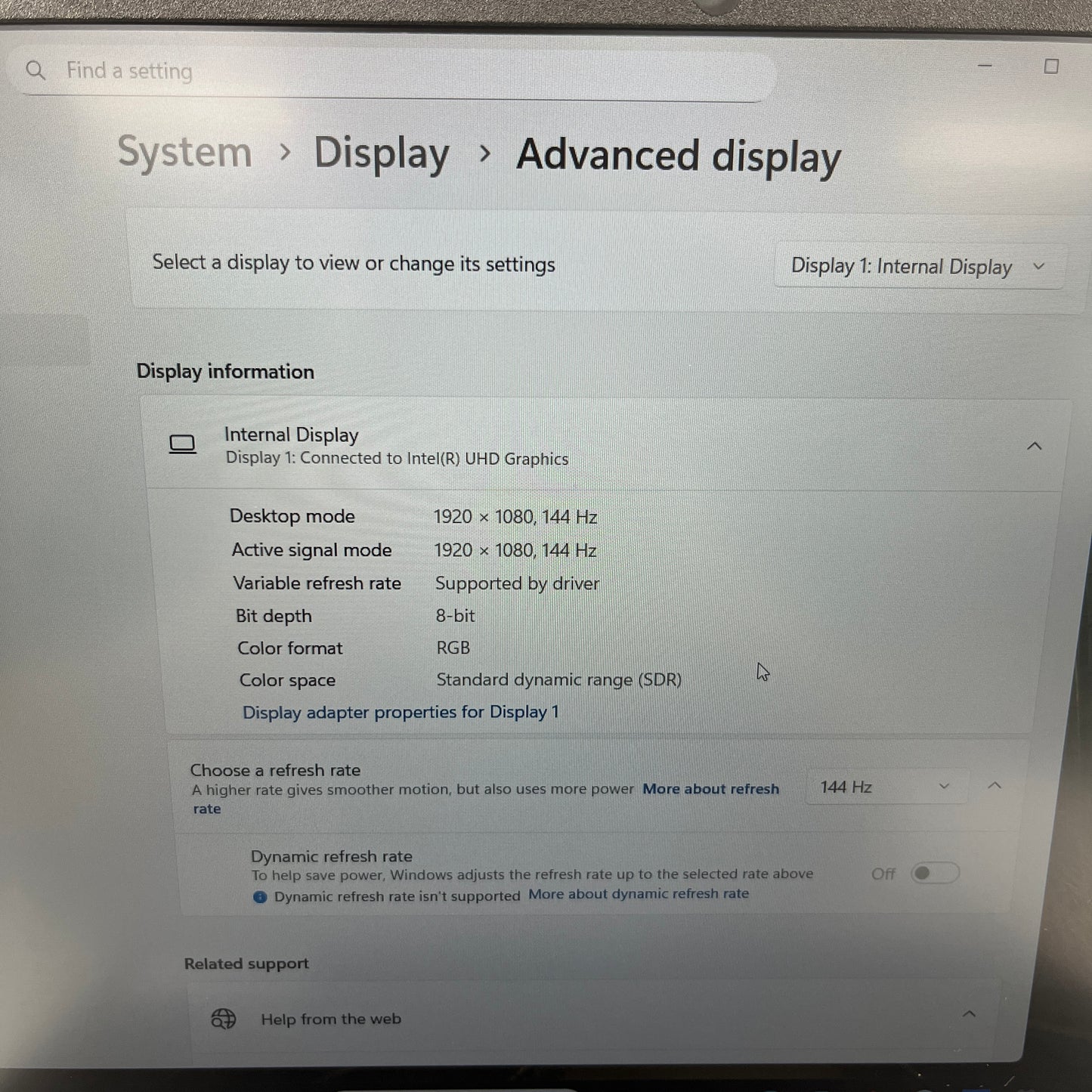 HP Victus J6SSSKAO 15.6" i5-13420H 2.1GHz 16GB RAM 512GB SSD GeForce RTX 4050