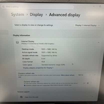 HP Victus J6SSSKAO 15.6" i5-13420H 2.1GHz 16GB RAM 512GB SSD GeForce RTX 4050