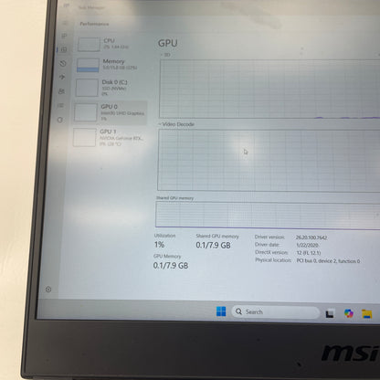 MSI Leopard GL65 MS-16U7 15.6" i7-10750H 2.6GHz 16GB RAM 512GB SSD GeForce RTX 