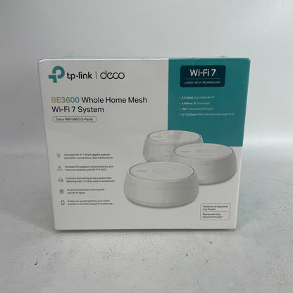 New TP-Link Deco WB10800 3-Pack Mesh Wi-Fi System