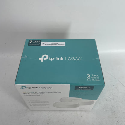 New TP-Link Deco WB10800 3-Pack Mesh Wi-Fi System