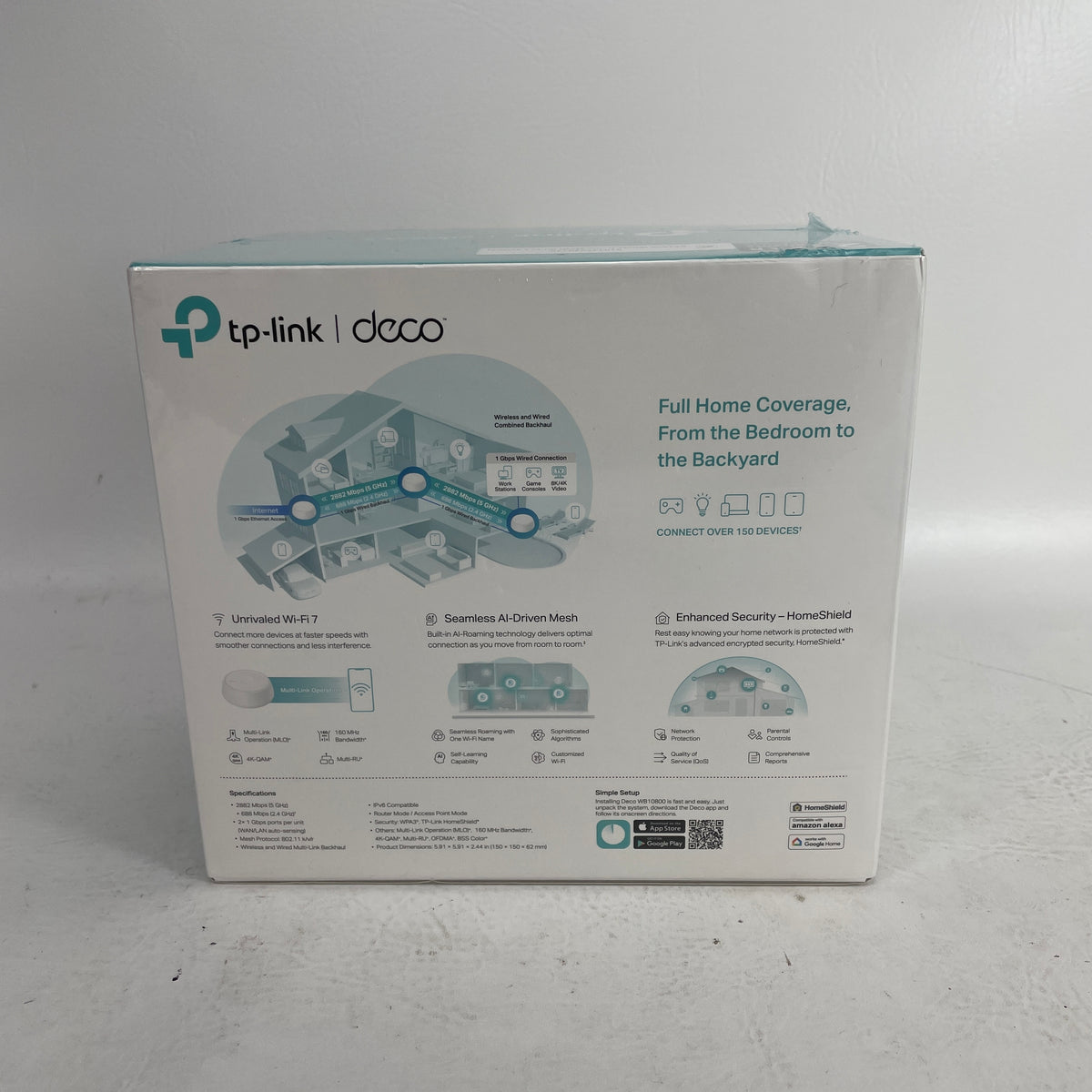 New TP-Link Deco WB10800 3-Pack Mesh Wi-Fi System