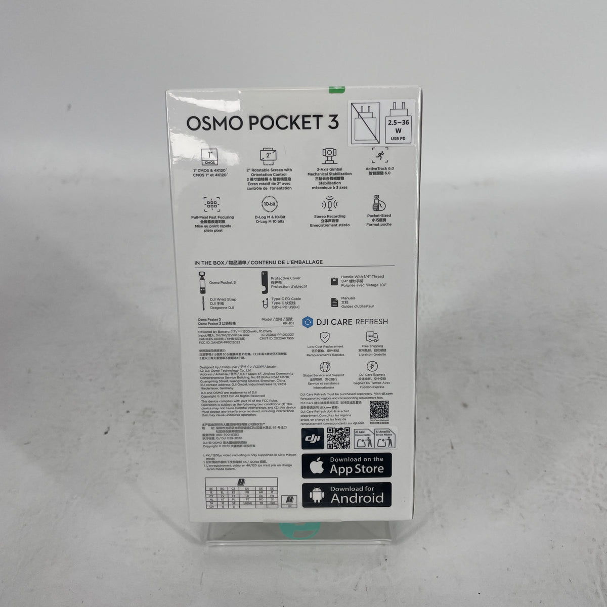 New DJI Osmo Pocket 3 9.4MP 4K Action Camera CP.OS.00000301.01