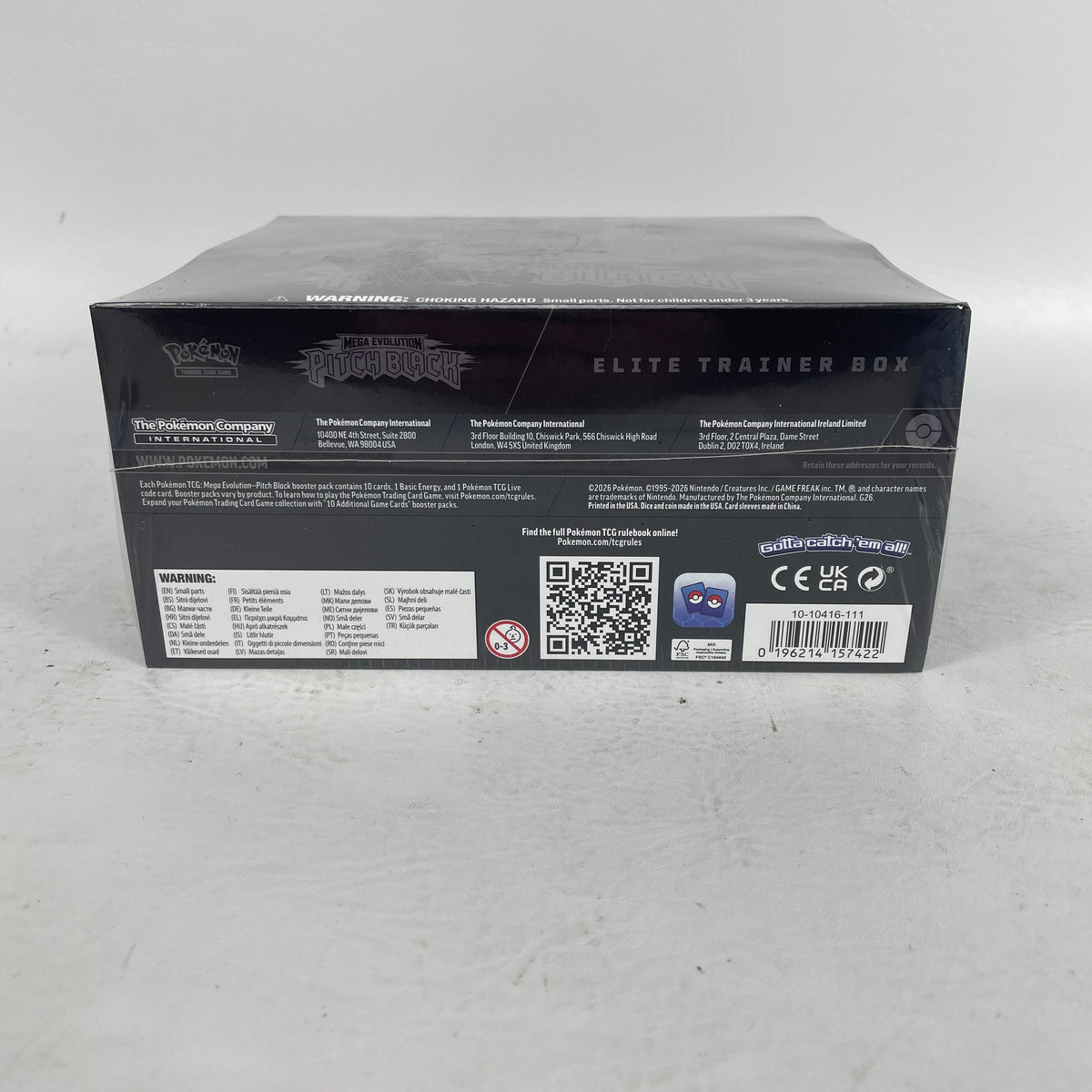 New Pokemon TCG Pitch Black Elite Trainer Box
