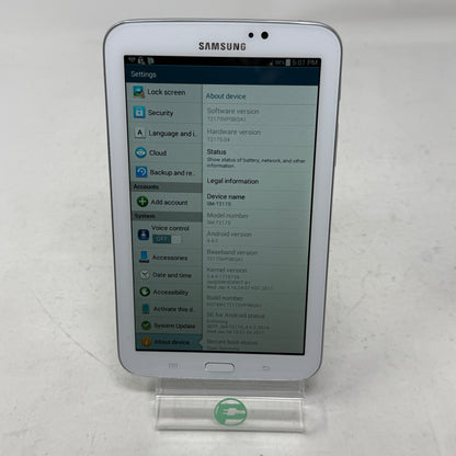 WiFi Only Samsung Tablet SM-T217S 7.0" 16GB White